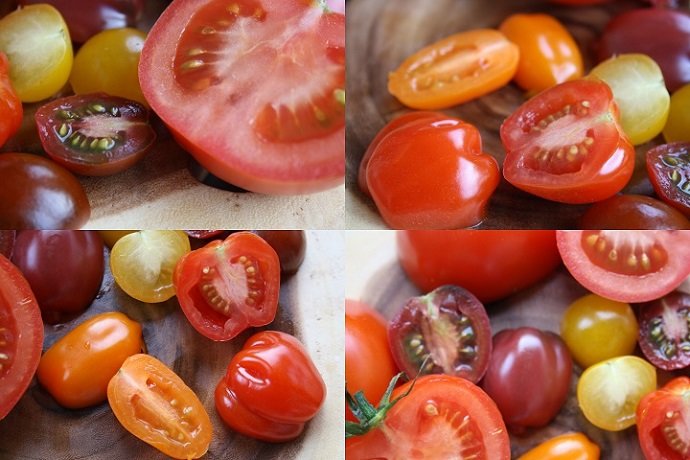 Tomatos cut up
